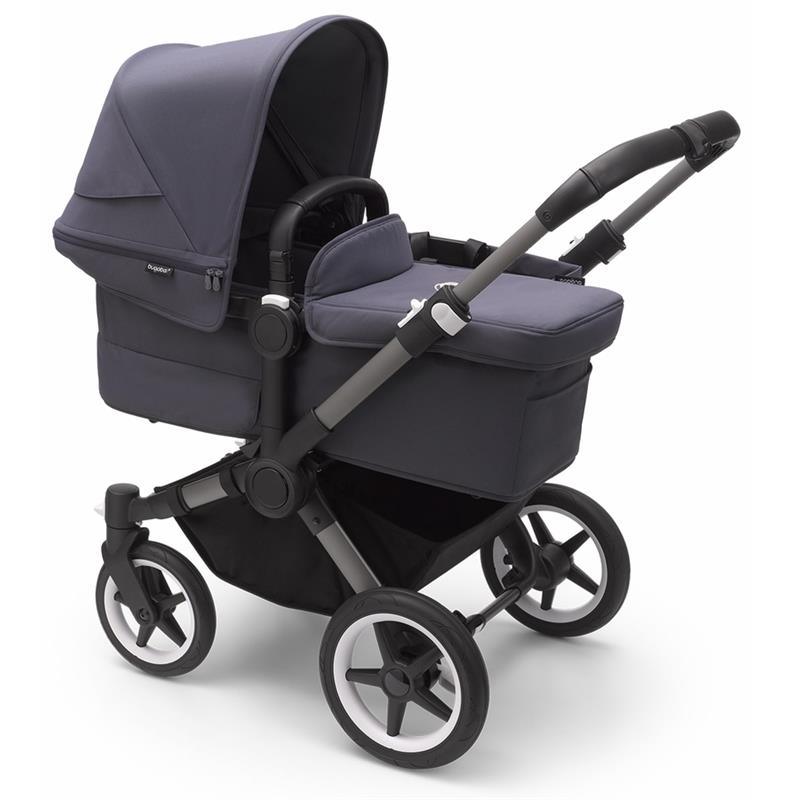 Bugaboo - Donkey 5 Mono Complete Single-to-Double Stroller, Graphite /Stormy Blue Image 4