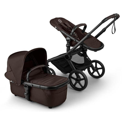 Bugaboo Fox 5 Renew Complete Bassinet & Seat, Black/Cocoa Brown