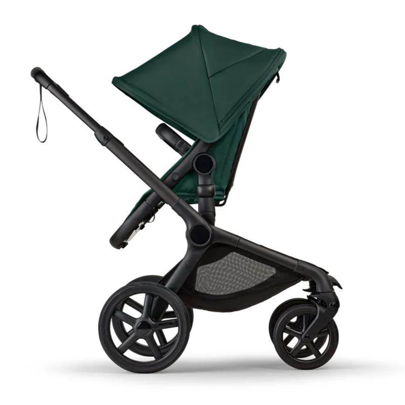 Bugaboo Fox 5 Renew Complete Bassinet & Seat, Black/Fern Green Image 3