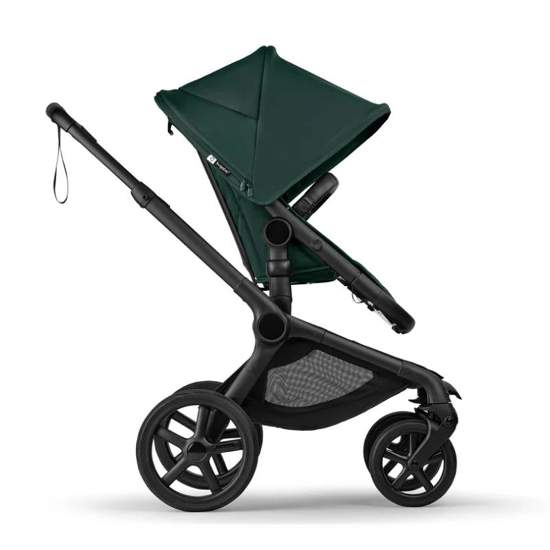 Bugaboo Fox 5 Renew Complete Bassinet & Seat, Black/Fern Green Image 4