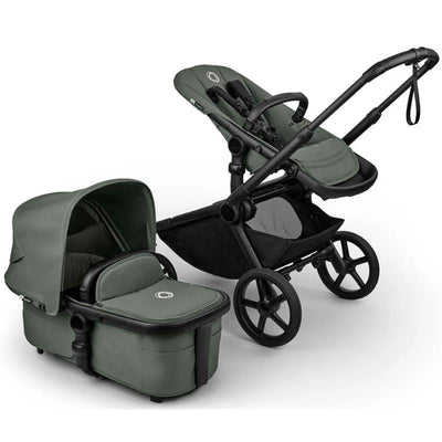 Bugaboo - Kangaroo Complete Single-to-Double Stroller, Black/Forest Green Image 1