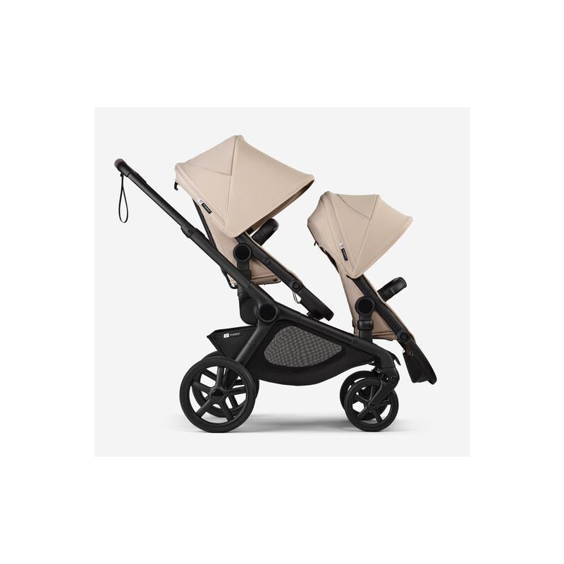 Bugaboo - Kangaroo Double Stroller, Black/Desert Taupe-Desert Taupe Image 2