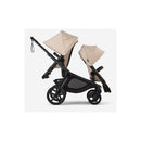 Bugaboo - Kangaroo Double Stroller, Black/Desert Taupe-Desert Taupe Image 3