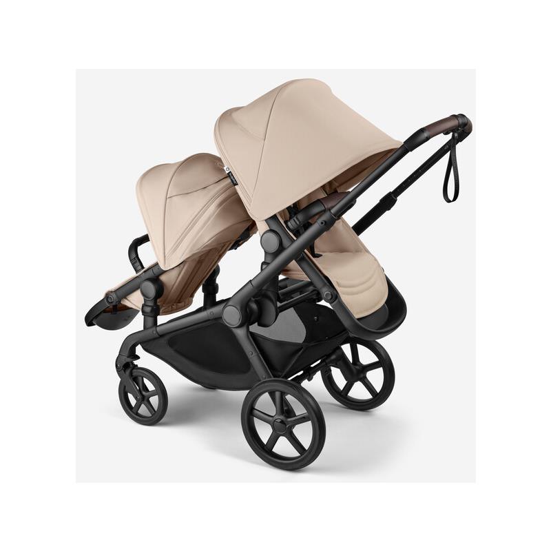 Bugaboo - Kangaroo Double Stroller, Black/Desert Taupe-Desert Taupe Image 4