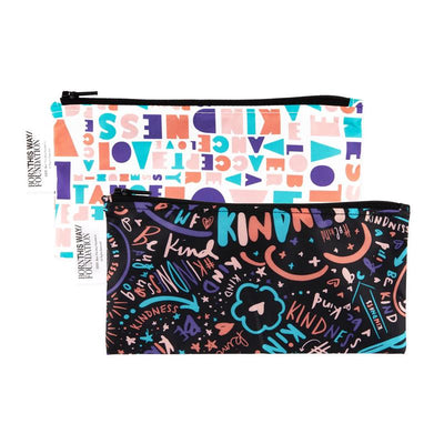 Bumkins 2Pk Reusable Snack Bags Born This Way Kindness Image 1