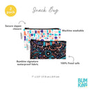 Bumkins 2Pk Reusable Snack Bags Born This Way Kindness Image 5