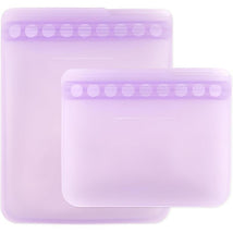 Bumkins - 2Pk Silicone Flat Reusable Bag, Lavender Image 1