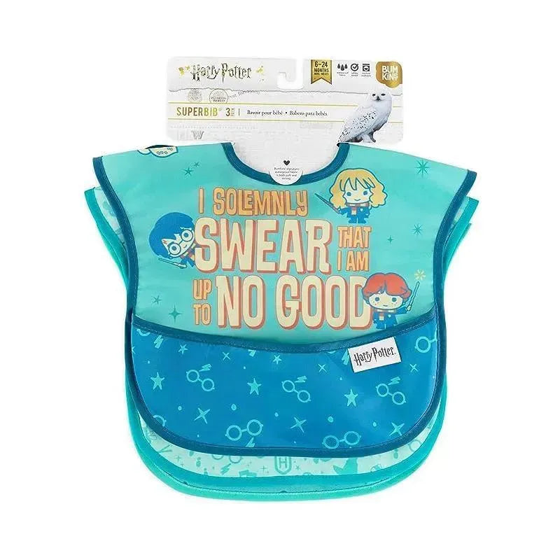 Bumkins - 3Pk Harry Potter Mischief Managed Superbib Image 5