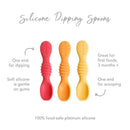 Bumkins - Baby Silicone Dipping Spoons - Tutti Frutti Image 3