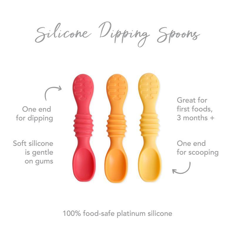 Bumkins - Baby Silicone Dipping Spoons - Tutti Frutti Image 3