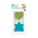 Bumkins - Baby Silicone Little Dippers, Attaches to Bowls, Dishes and Plates, 2 Pack, Aqua Jelly Image 3