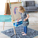 Bumkins Baby Splat Mat for Under High Chair, Born This Way Be Kind Black Image 3