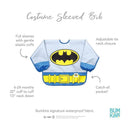 Bumkins - Dc Comics Costume Sleeved Bib Batman Comic Image 4