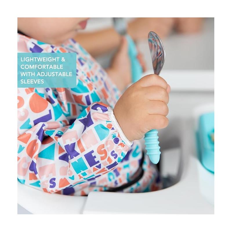 Bumkins Born This Way Foundation Sleeved Bib, Elements Of Kindness Image 3