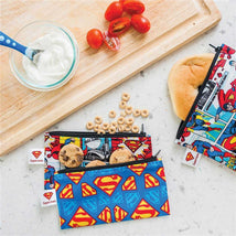Bumkins DC Comics Reusable Snack Bag 2-Pack, Small - Batman Image 3