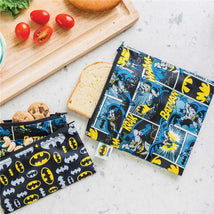 Bumkins DC Comics Reusable Snack Bag, Large, Batman Image 2