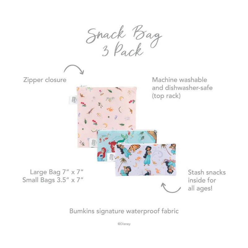 Bumkins - Disney Princess 3Pk Snack Bag Image 3