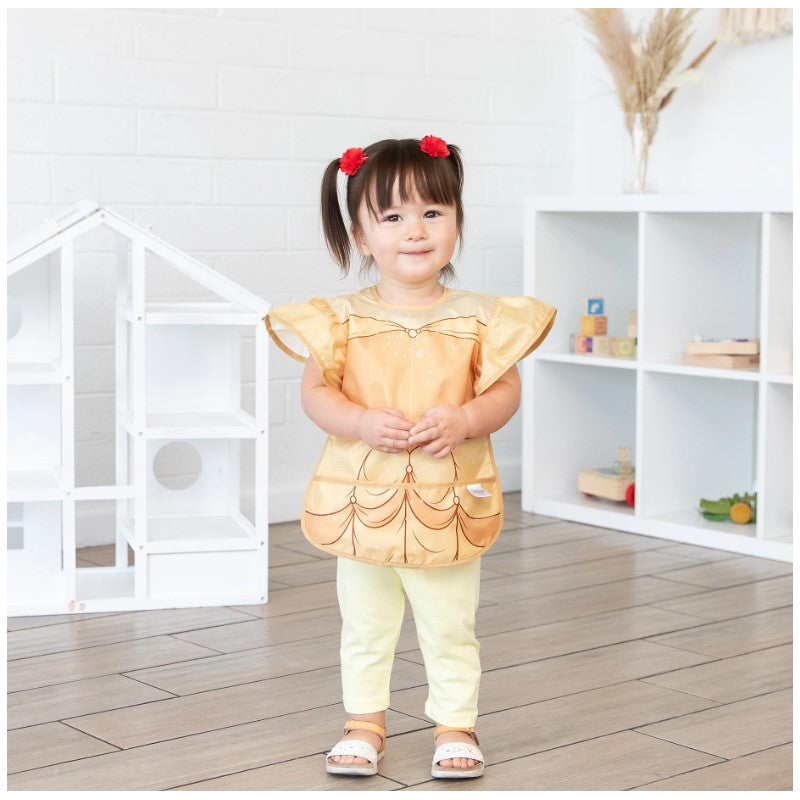 Bumkins Disney Princess Ruffle Apron Bib - Belle Image 2