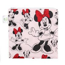 Bumkins Disney Reusable Snack Bag, Large - Classic Minnie Mouse Image 1