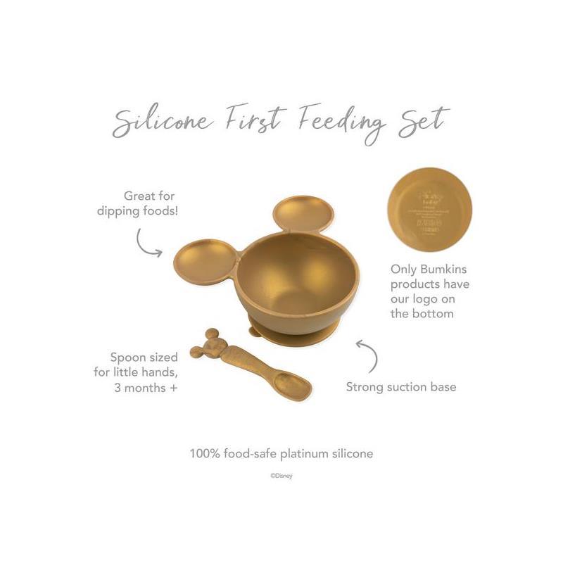 Bumkins- Disney Silicone First Feeding Set - Gold Image 5