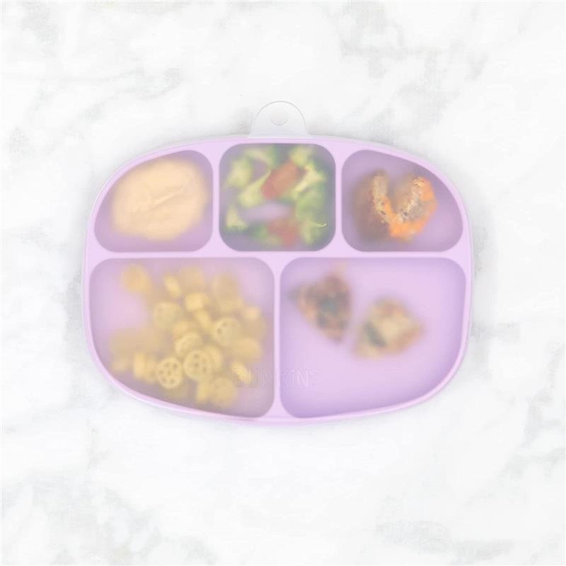 Bumkins - Grip Dish And Stretch Lid, Lavender Image 2