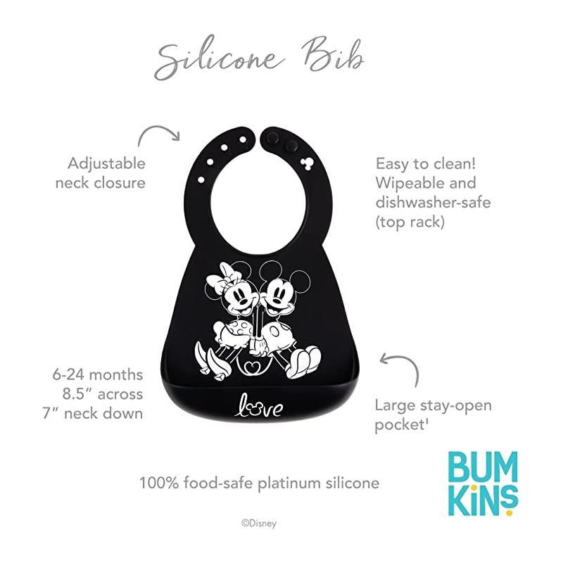 Bumkins Silicone Bib: Mickey Mouse & Minie Mouse Image 7