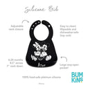 Bumkins Silicone Bib: Mickey Mouse & Minie Mouse Image 4