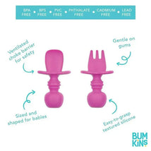 Bumkins - Silicone Chewtensils, Red Image 2