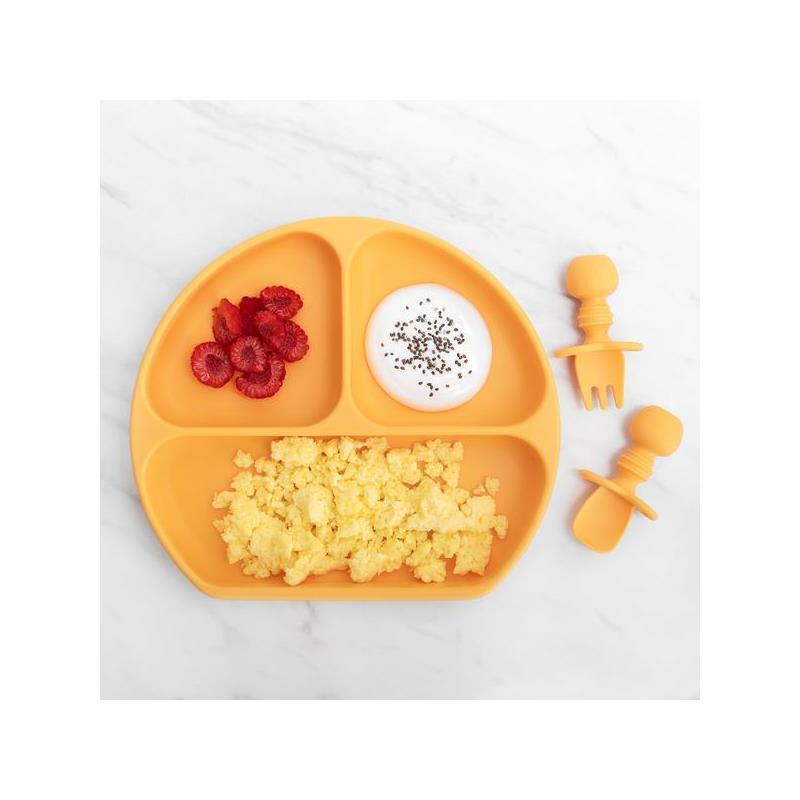 Bumkins - Silicone Grip Dish - Baby plate - Tangerine Image 13