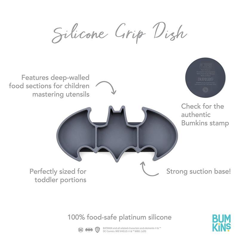 Bumkins - Silicone Grip Dish, Batman Image 5