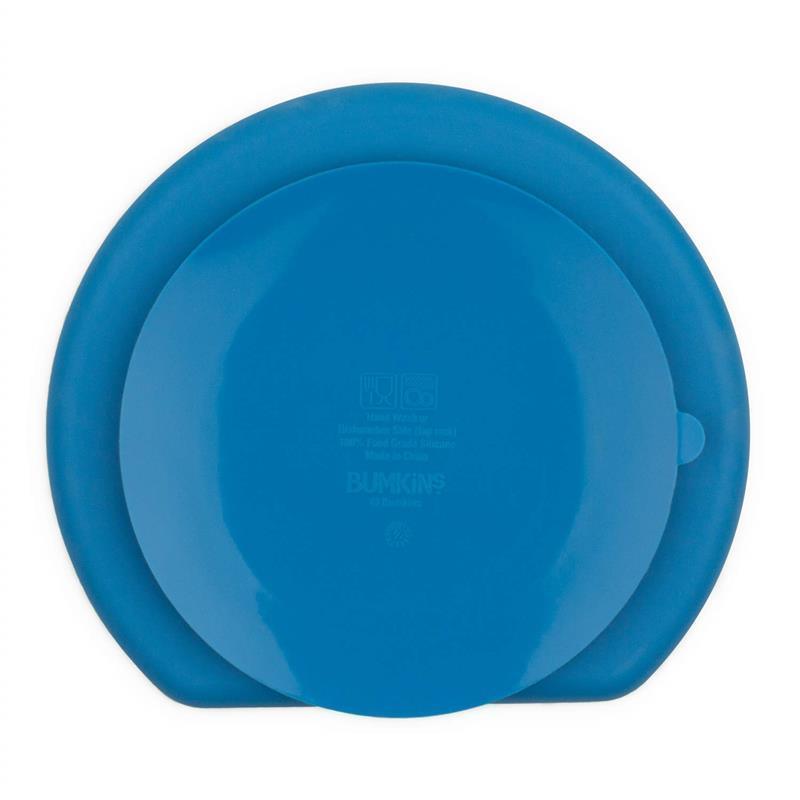 Bumkins Silicone Grip Dish - Dark Blue Image 2