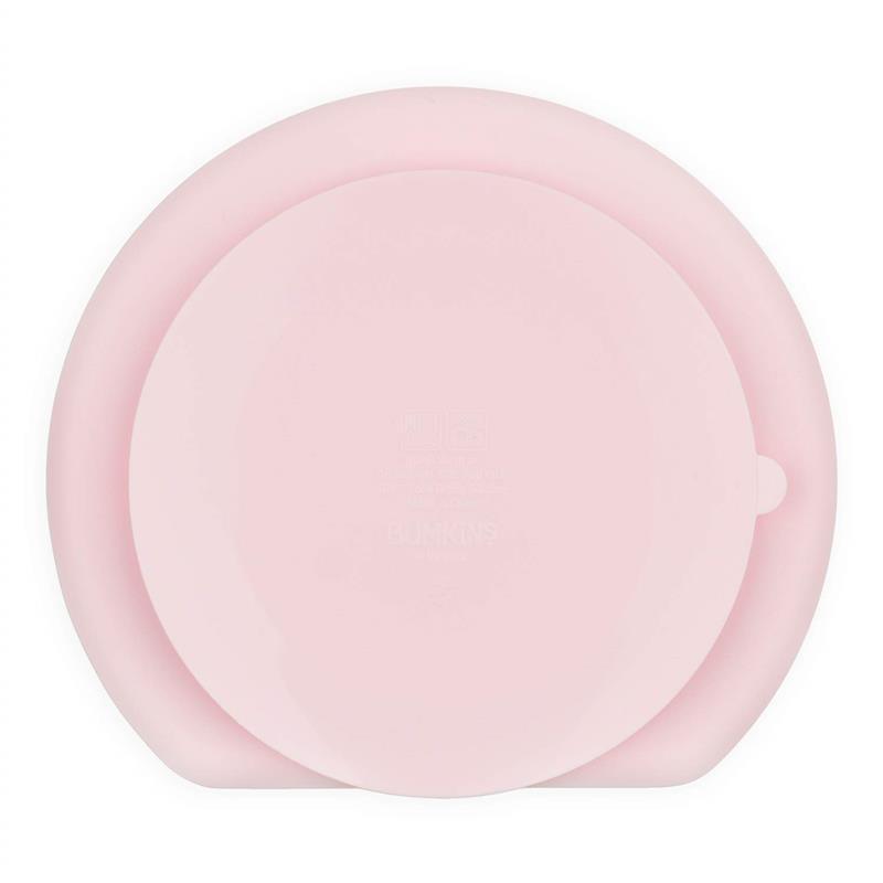 Bumkins Silicone Grip Dish - Pink Image 3