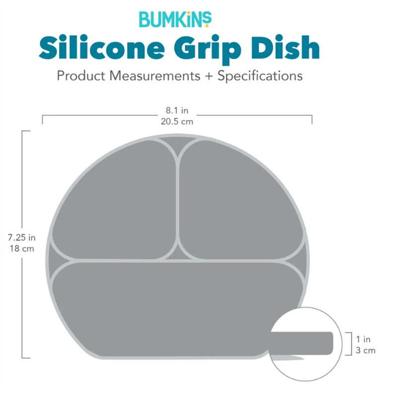 Bumkins Silicone Grip Dish - Sand Image 10