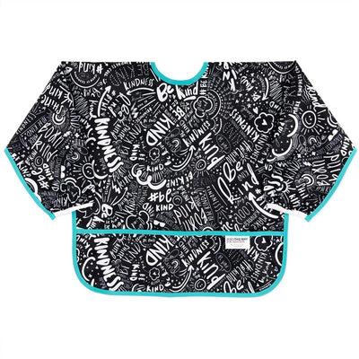 Bumkins Sleeved Bib for Girl or Boy Feeding, Born This Way Image 1