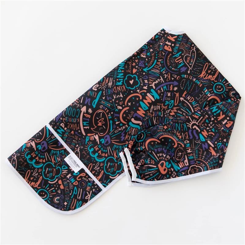 Bumkins Sleeved Smock Born This Way Kindness Image 6