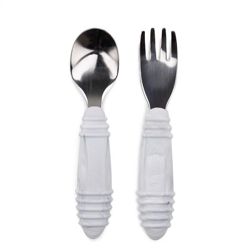 Bumkins - Spoon & Fork, Marble Image 1