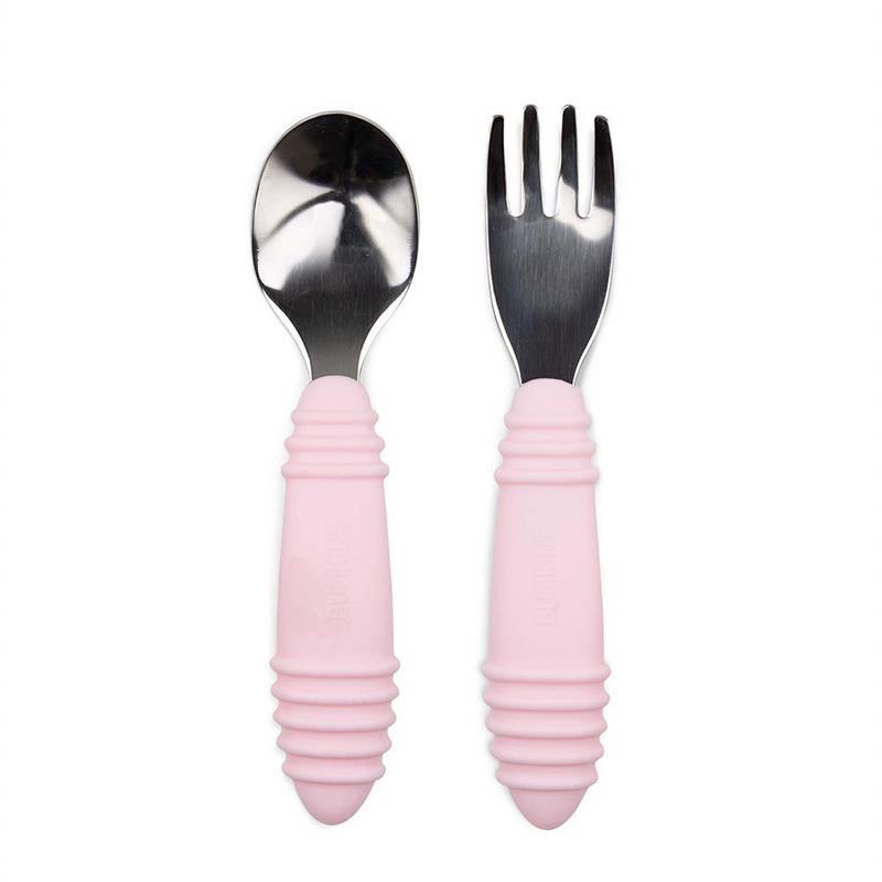 Bumkins - Spoon & Fork, Pink Image 1