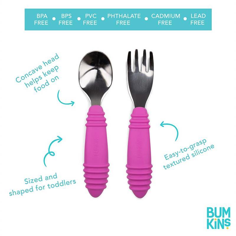 Bumkins - Spoon & Fork, Red Image 3