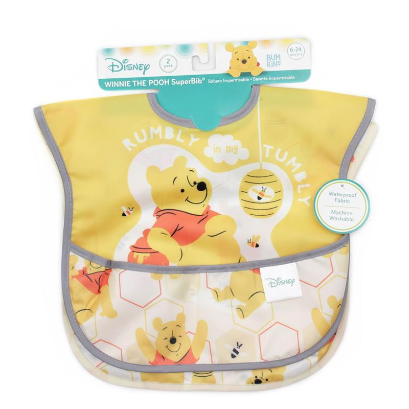 Bumkins - Superbib 2 Pack, Winnie The Pooh (Hunny) Image 3