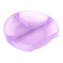 Bumkins - Toddler and Baby Suction Plate, Silicone Divided Grip Dish, Purple Jelly Image 1