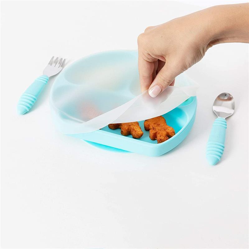 Bumkins - Toddler and Baby Suction Plates, Blue Image 2