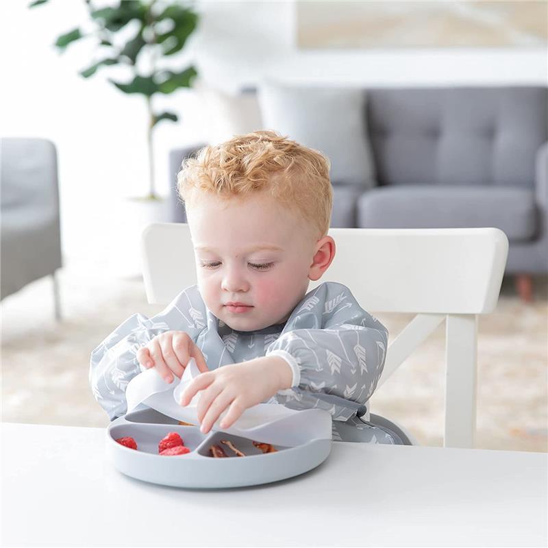 Bumkins - Toddler and Baby Suction Plates, Gray Image 2