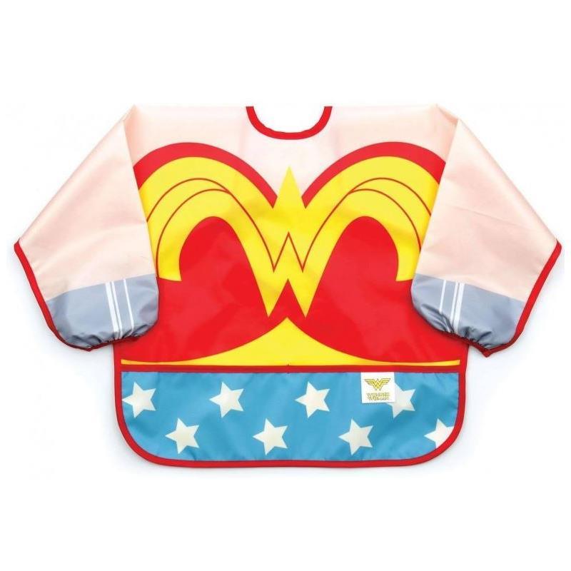 Bumkins - Wonder Woman Comics Costume Sleeved Bib Image 1