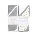 Burt's Bees - 2 Pk Infant Ply Hooded Towels 100% Organic Cotton, Cloud Image 4