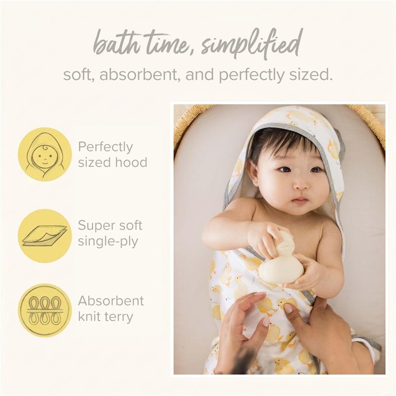 Burts Bees 2Pk Hello Moon Organic Knit Terry Towels Set