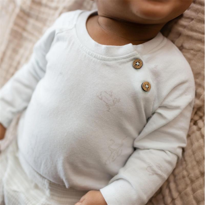 Burts Bees 3Pk Frog Baby Boy Bodysuit & Pants Set Image 5