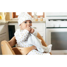 Burt's Bees - 5 Pk Burp Cloth, Heather Grey, One Size Image 2