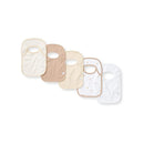 Burts Bees 5Pk Golden Bee Lap Shoudler Bibs Set