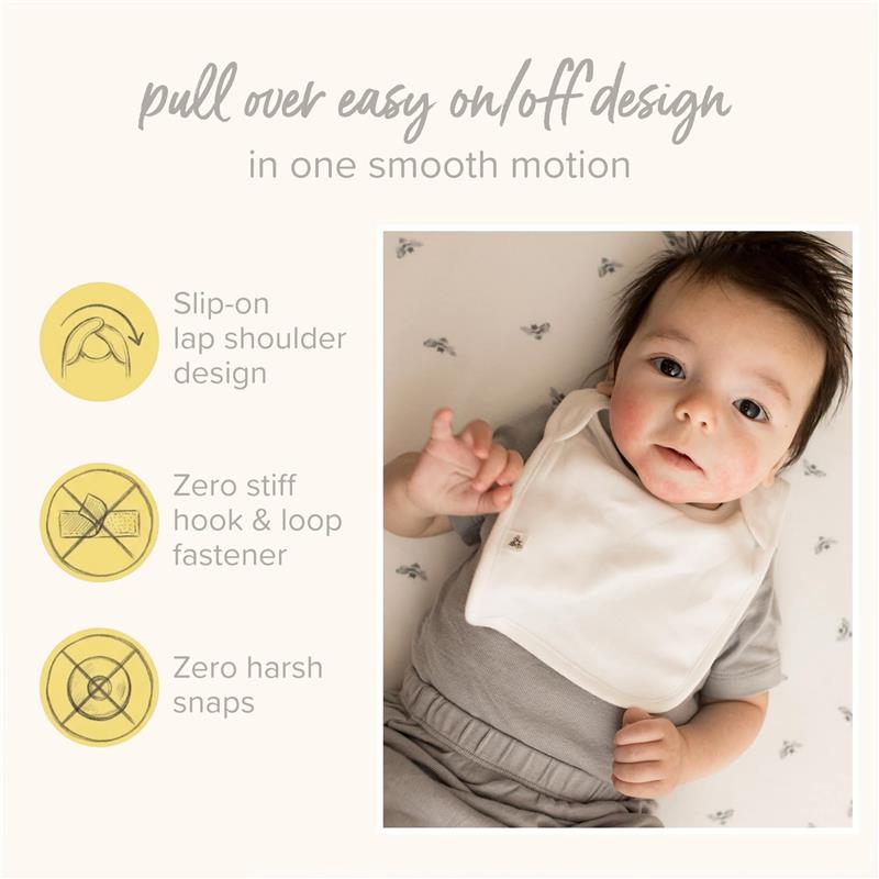 Burts Bees 5Pk Golden Bee Lap Shoudler Bibs Set