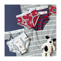 Burts Bees - 5Pk Puppy Party & Fire Fighter Hats Underwear Image 2